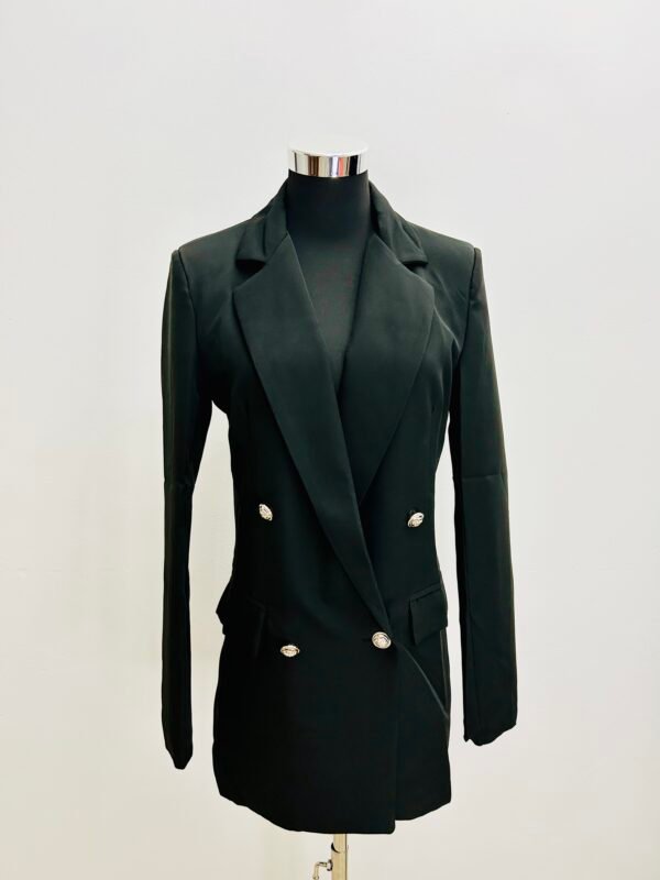 Blazer negro largo