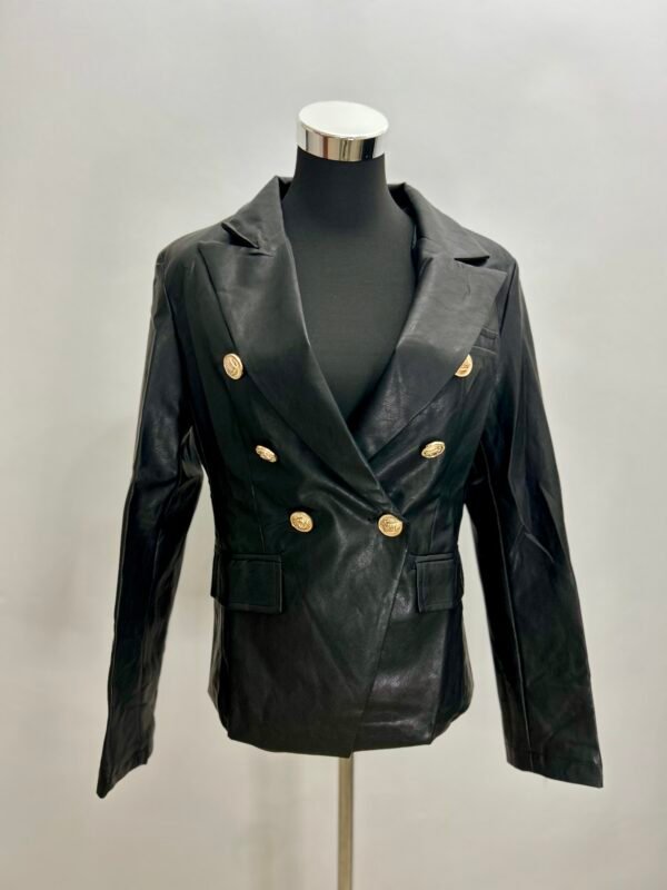 Blazer negro polipiel