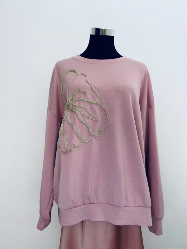 Sudadera Rosa flor