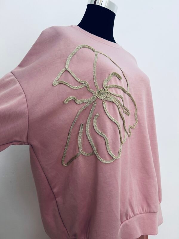 Sudadera Rosa flor - Imagen 2