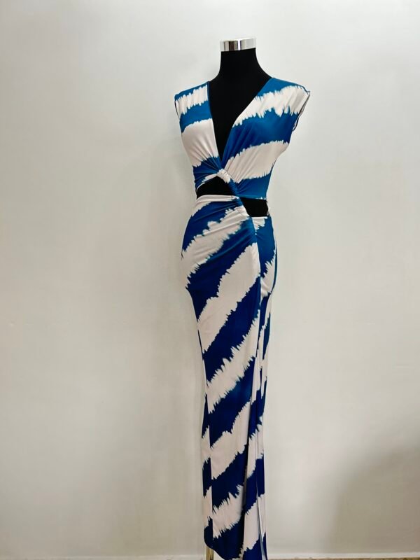Vestido cut-out rayas - Imagen 4