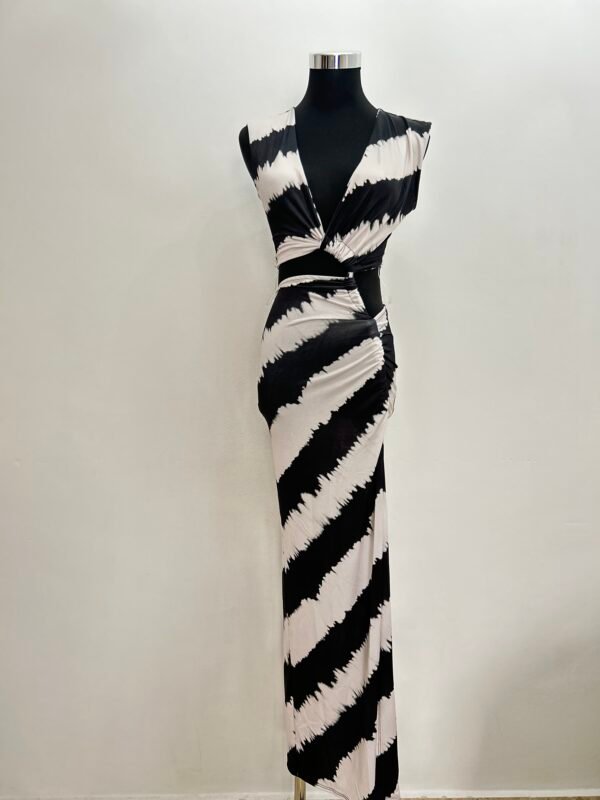 Vestido cut-out rayas - Imagen 3