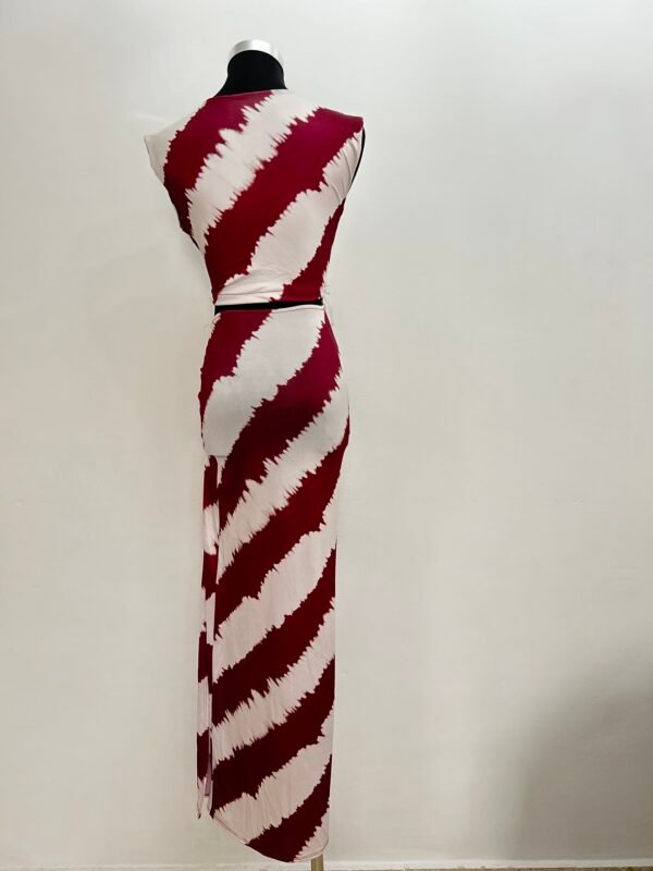 Vestido cut-out rayas - Imagen 2