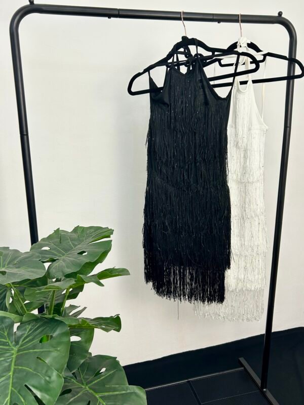 Vestido halter flecos - Imagen 2