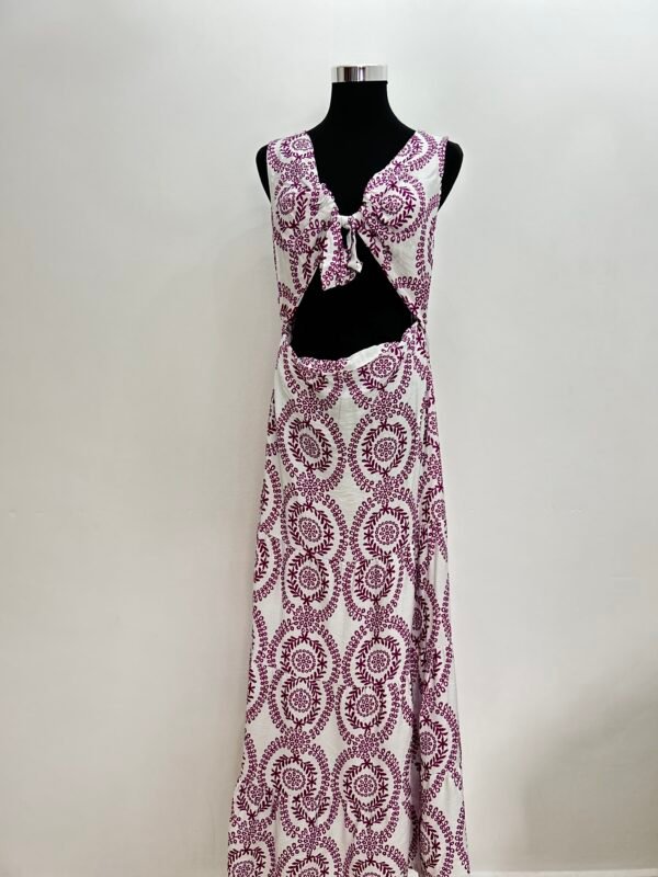 Maxi vestido nudo - Imagen 2