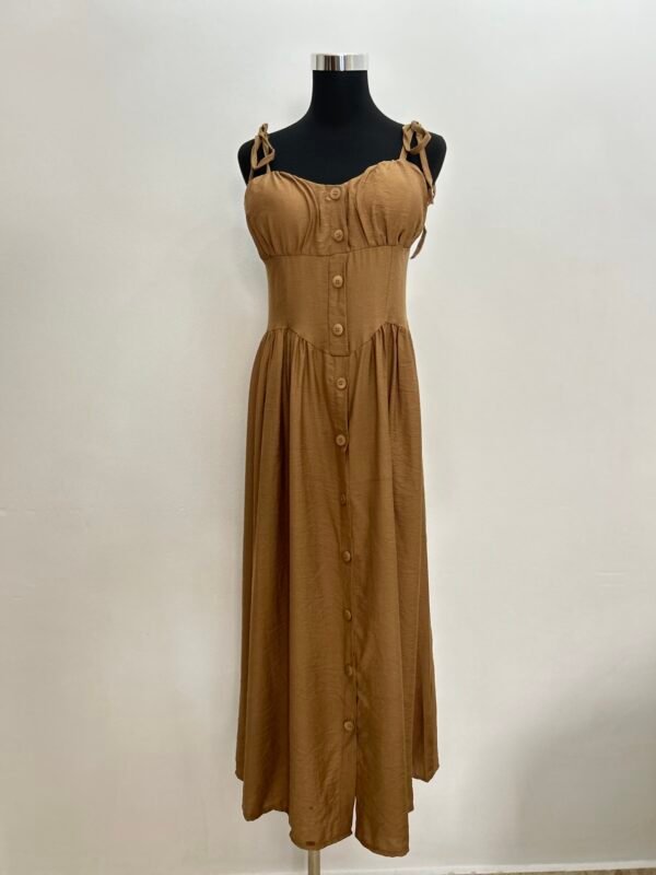 Vestido midi corsé - Imagen 4