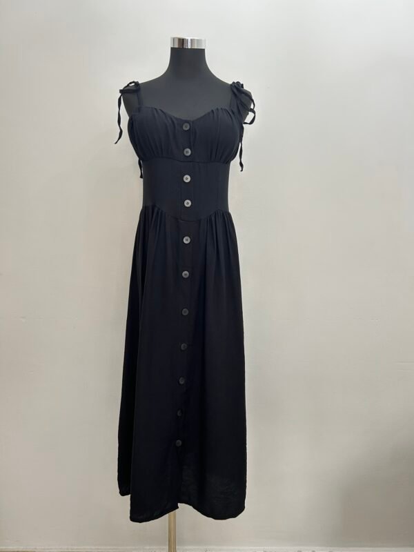 Vestido midi corsé